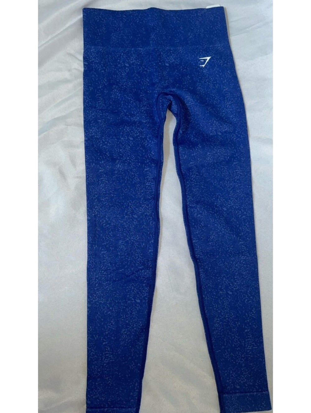 Gymshark Adapt Fleck Seamless Leggings Blue High Waisted Small NEW